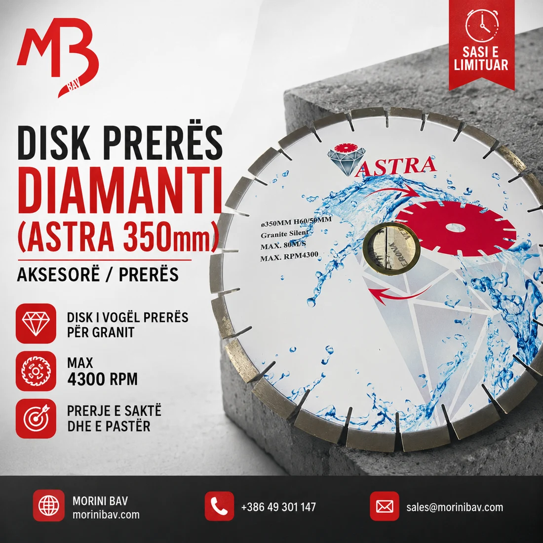 Disk Prerës Diamanti ASTRA Ø350 mm