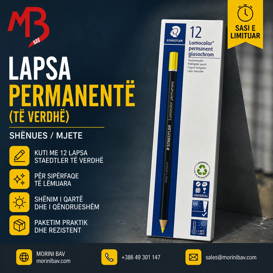 Lapsa Permanentë Industrialë (Të Verdhë)